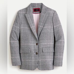 J. Crew Boyfriend blazer in plaid Italian wool